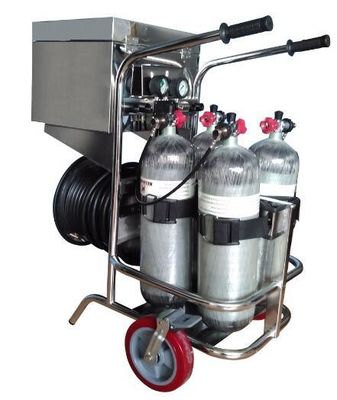 주문 장관 트롤리 장착 호흡기 SCBA 6.8L 이동 가능한 바퀴 통과 함께 online manufacture